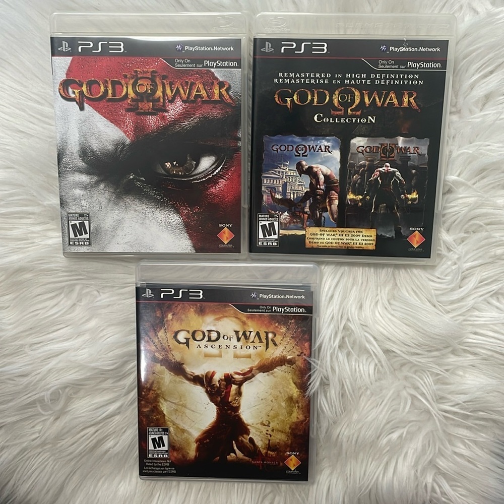 God Of War Collection Ascension Sony PS3 Playstation 3‎ Games bundle